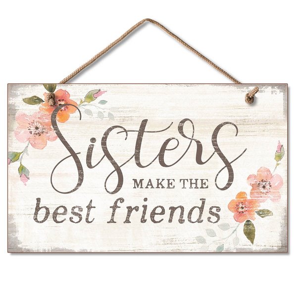 Highland Woodcrafters SISTERS HANGING SIGN 9.5 X 5.5 4101840